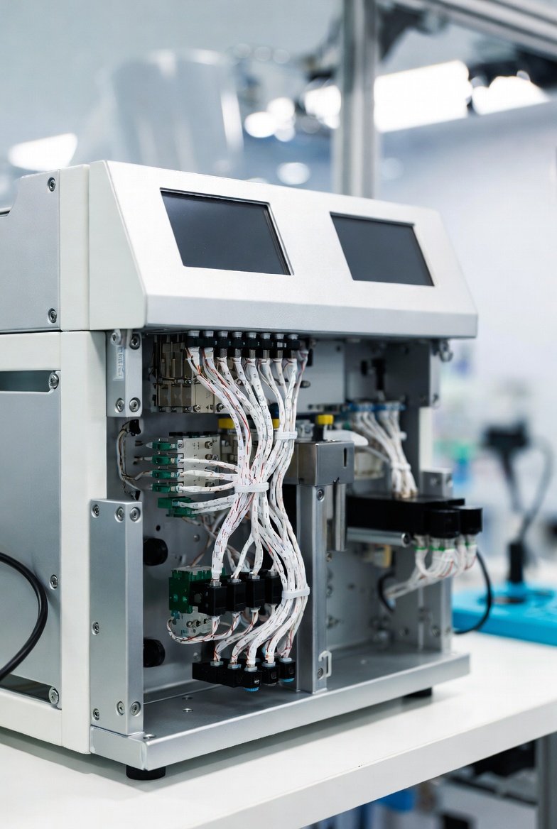 ISO 13485 certified medical cable assembly for diagnostic equipment and laboratory automation, high precision wiring - WireAssyTech.