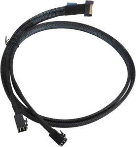 32awg silver plated 85 ohm pcie 5.0 mcio cable assembly